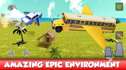 Flying School Bus Simulator: Extreme Flight Pilot screenshot 2