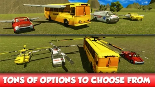 Flying School Bus Simulator: Extreme Flight Pilot screenshot 3