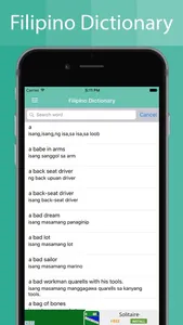 Filipino Dictionary Offline screenshot 1