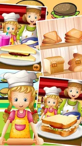 Master Chef Sandwich Maker Baking Hamburger Pastry screenshot 1