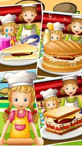 Master Chef Sandwich Maker Baking Hamburger Pastry screenshot 2