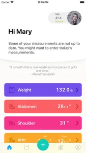 Weight & Body Tracker screenshot 1