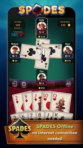 Spades - Offline screenshot 0