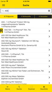 Gelbe Liste Pharmindex App screenshot 6