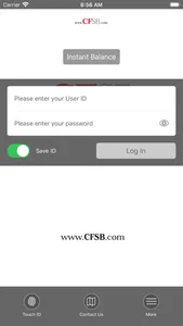 CFSB Online Banking screenshot 1
