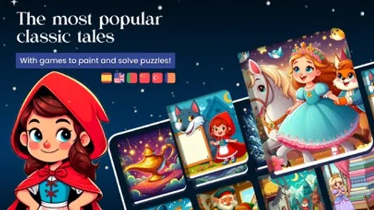 Classic fairy tales 3 - interactive book for kids screenshot 0