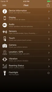 iTest - Device information screenshot 0