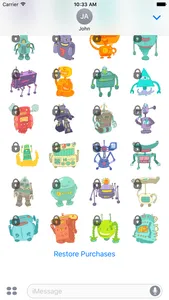 Robot Sticker Set screenshot 2