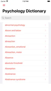 Psychology Dictionary Offline screenshot 0