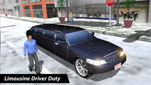 Limo Driver free 3D simulator-Offroad Snow Mania screenshot 4