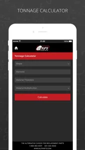 API Metal Fabrication Calculator screenshot 1