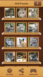Wolf Jigsaw Puzzles - Fun Brain Training Game Free screenshot 0