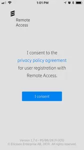 Ericsson Remote Access screenshot 1