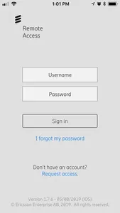 Ericsson Remote Access screenshot 2