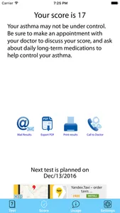 Asthma Test screenshot 1