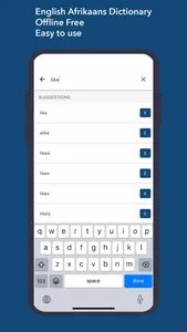 Dictionary English Afrikaans screenshot 0