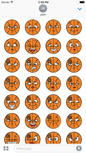 Basketball Sticker Emojis screenshot 1