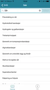 SHB | Sykepleiehåndboka screenshot 1