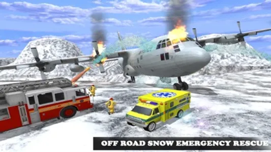 Rescue Run: Offroad Snow Emergency Heroes screenshot 0