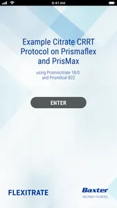 Prismaflex Citrate Protocol screenshot 0