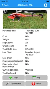 RC Flight and Battery Log screenshot 1