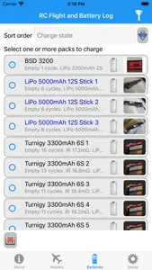 RC Flight and Battery Log screenshot 2