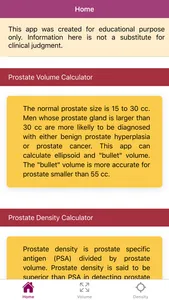 Urology Prostate Calculator screenshot 0