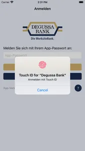 Degussa Bank Banking+Brokerage screenshot 0
