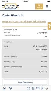 Degussa Bank Banking+Brokerage screenshot 1