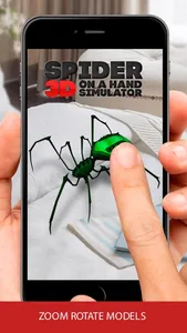 3D spider on a hand simulator screenshot 0