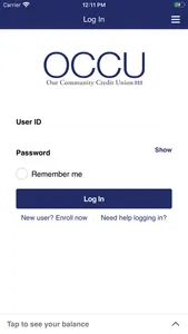 OUR COMMUNITY MOBILE BANKING screenshot 0