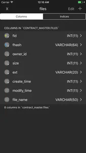 Iodine MySQL screenshot 2