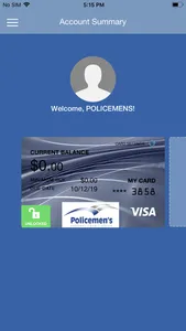 PFCU Visa screenshot 1