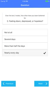 PHQ-9 Test screenshot 3
