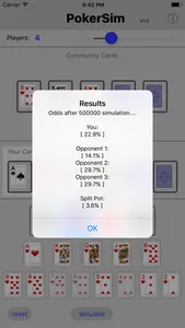 PokerSim screenshot 2