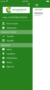 CONNECT BANK MOBILE screenshot 0