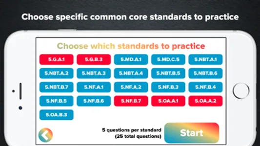 5th Grade Math Practice screenshot 1