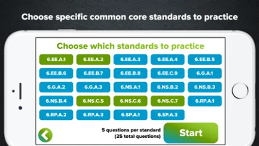 6th Grade Math Practice screenshot 1