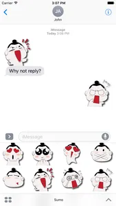 Sumo Stickers for iMessage screenshot 1