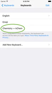 kChem - Chemistry Keyboard screenshot 3