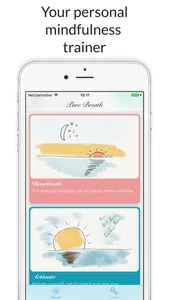 Pure Breath - Breathing Mindfulnes Exercises screenshot 0