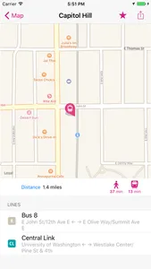Seattle Rail Map Lite screenshot 1