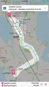 Seattle Rail Map Lite screenshot 2