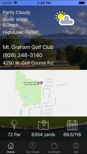 Mt. Graham Golf Tee Times screenshot 2