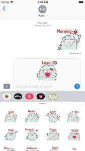 Funny Sheep stickers pack screenshot 1