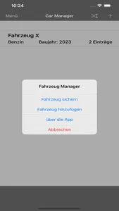 Fahrzeug Manager screenshot 1