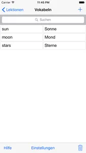Vokabelheft screenshot 1