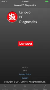 Lenovo PC Diagnostics screenshot 0