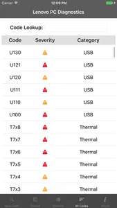 Lenovo PC Diagnostics screenshot 2