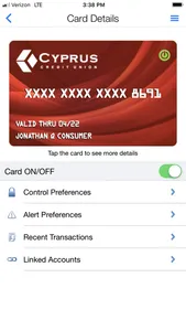 Cyprus CU Card Control screenshot 2